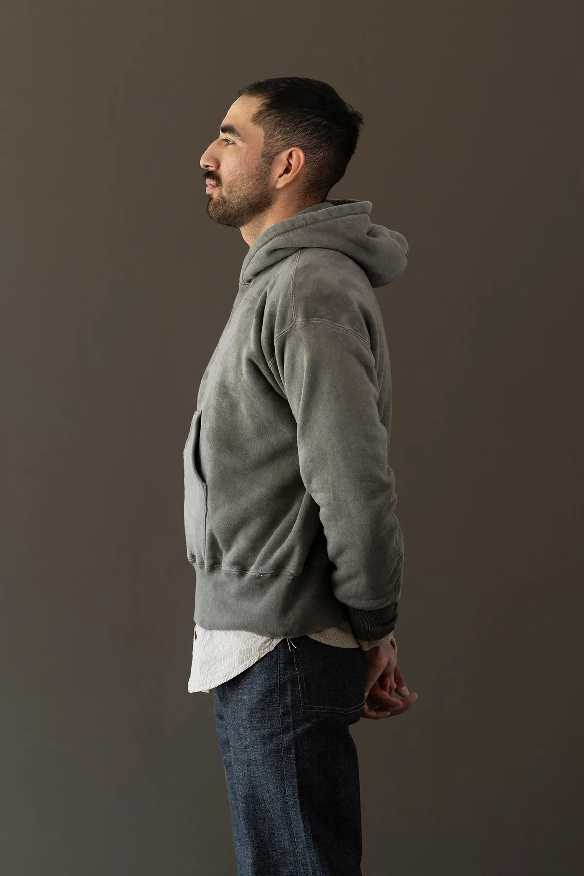 Lot.606 Hooded Sweatshirt - Logwood Dyed Gray