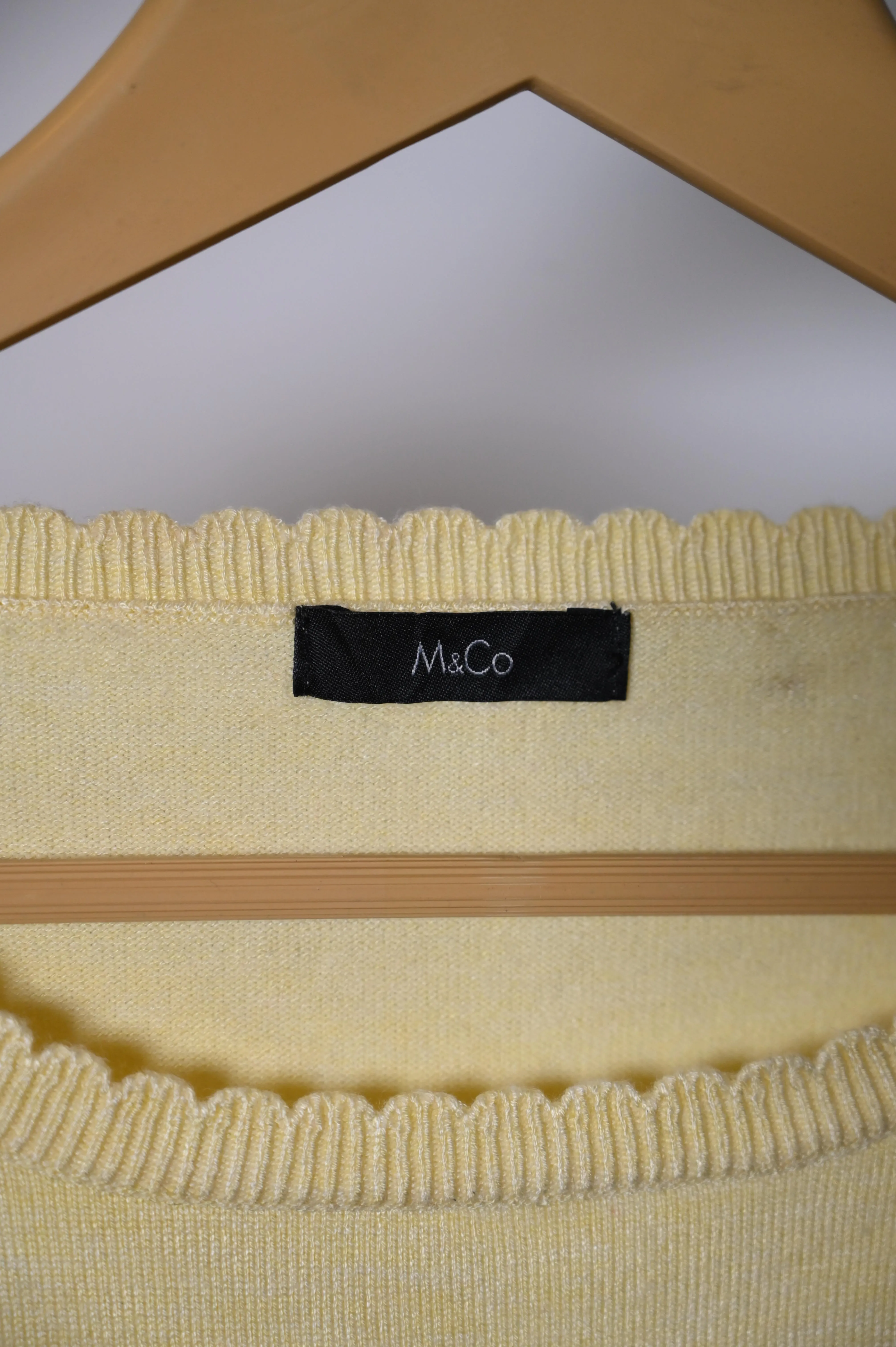 M&Co Yellow Sweatshirt - Medium