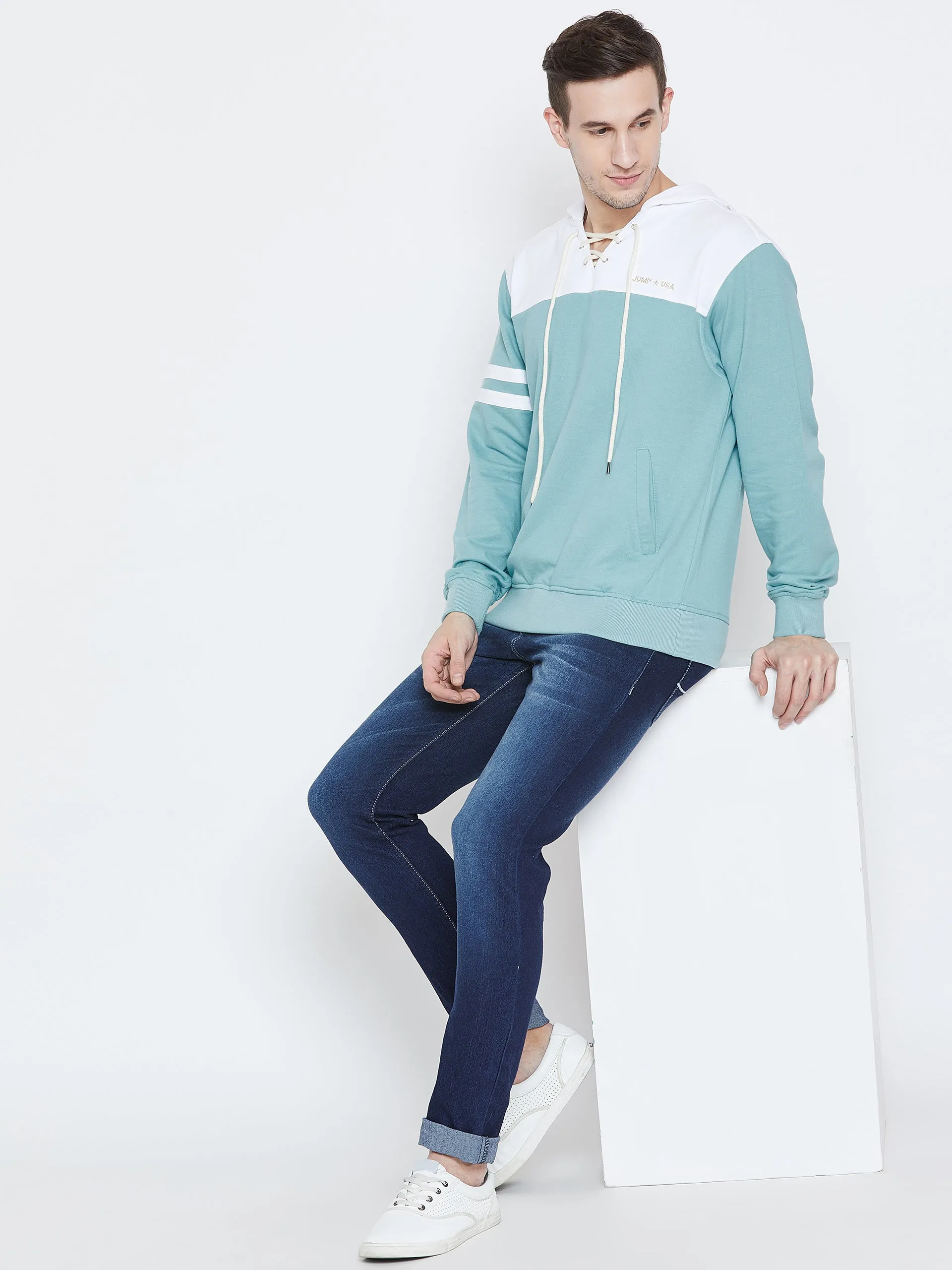 Men Blue Casual Sweatshirts