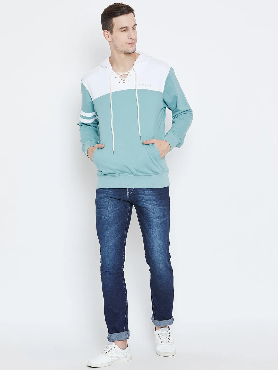 Men Blue Casual Sweatshirts