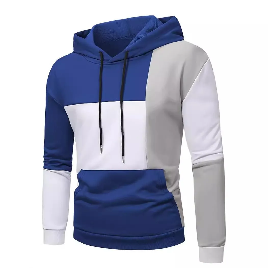 Men's 3D Hoodie Sweater With Color Matching Pattern