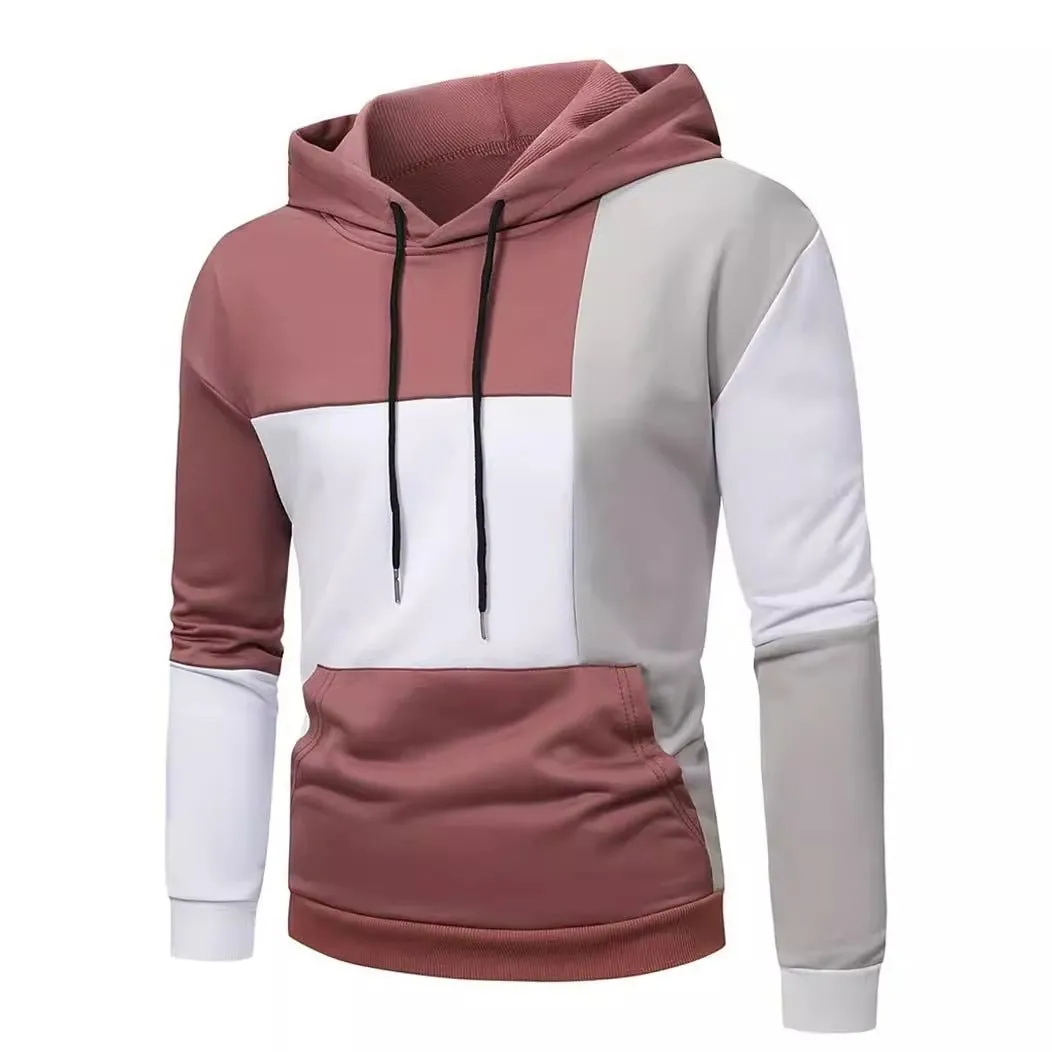 Men's 3D Hoodie Sweater With Color Matching Pattern