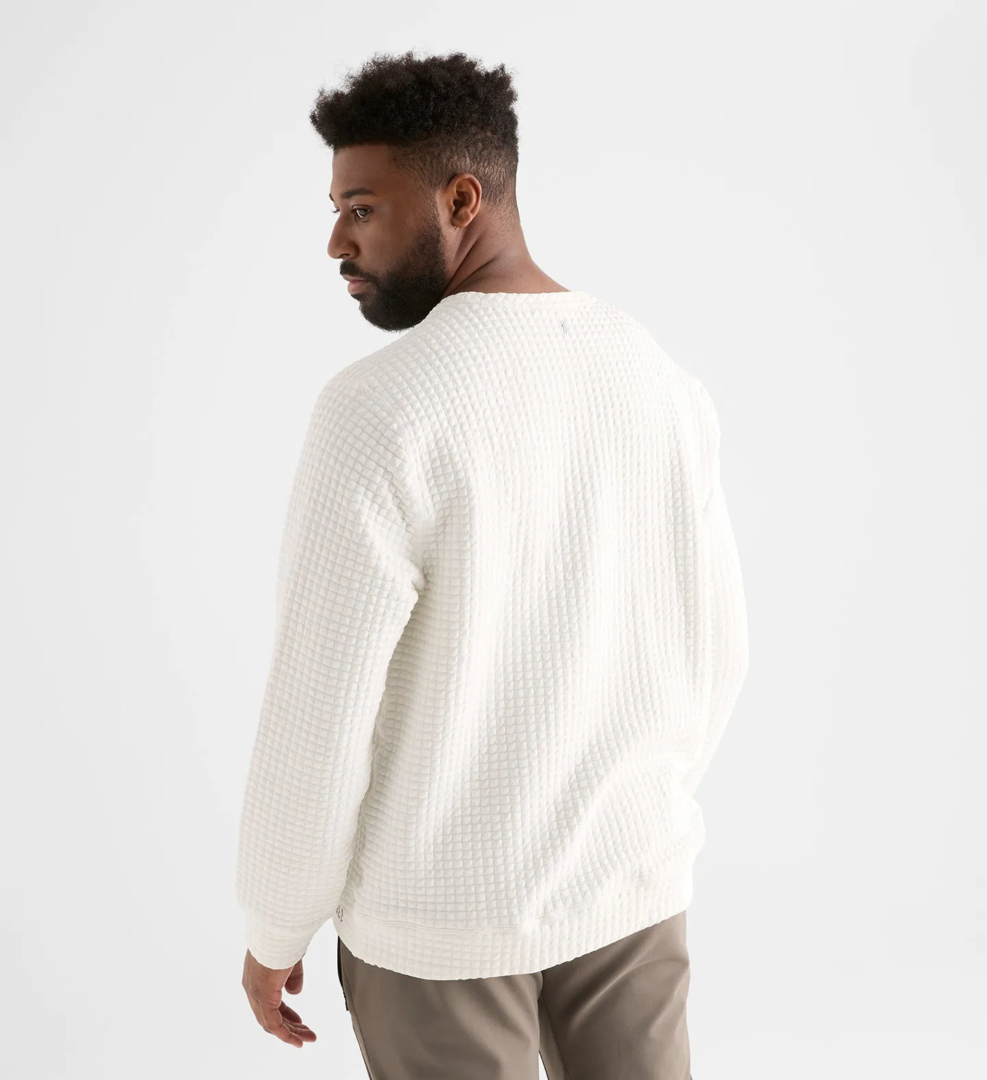 Men's Quilted Crew Pullover