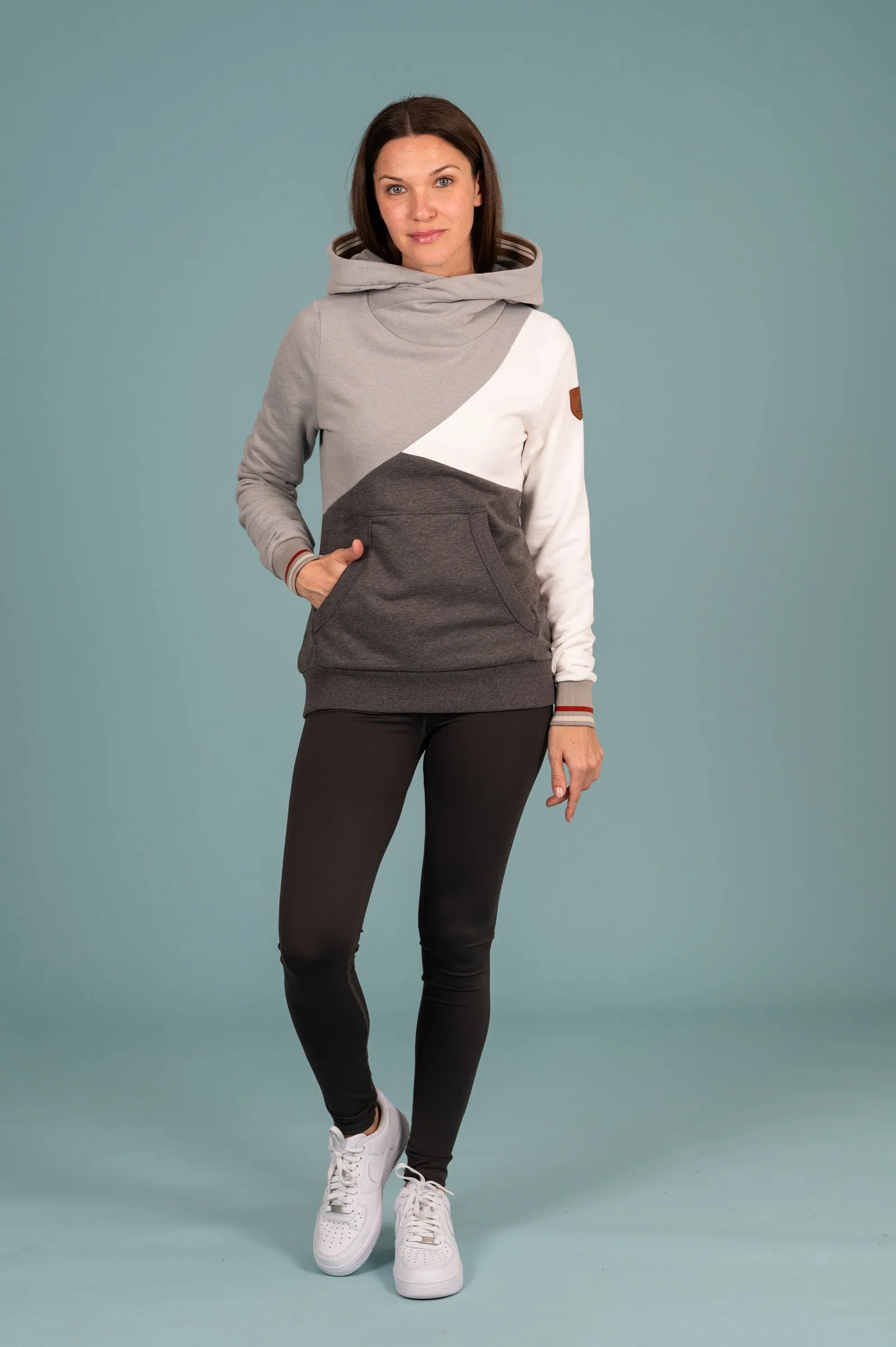 Mika Colorblock Carbon Mix Hoodie