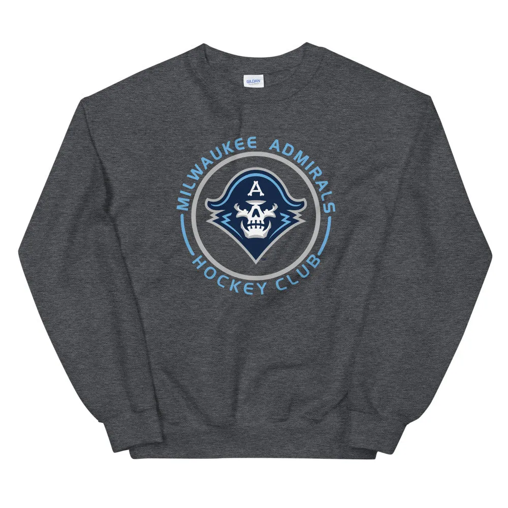 Milwaukee Admirals Adult Faceoff Crewneck Sweatshirt