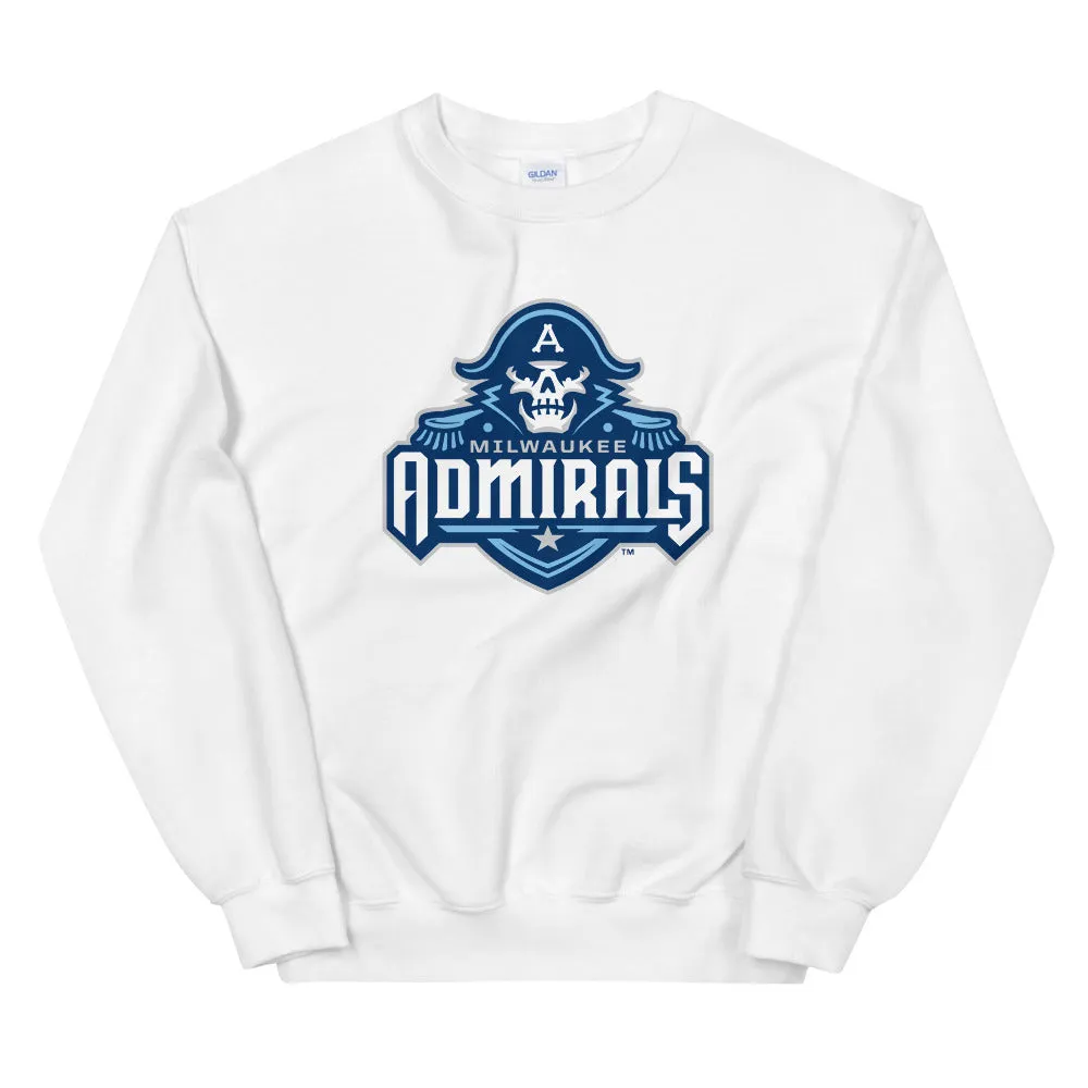 Milwaukee Admirals Adult Primary Logo Crewneck Sweatshirt