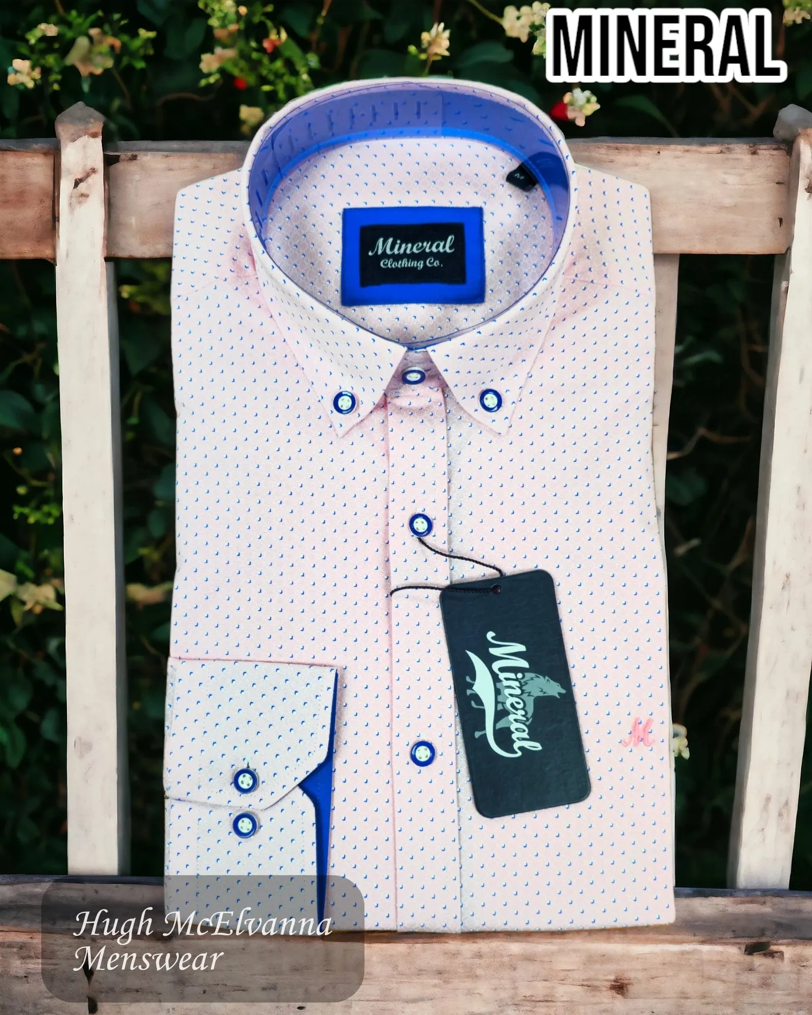 Mineral CATCH Pink Dot Print Shirt