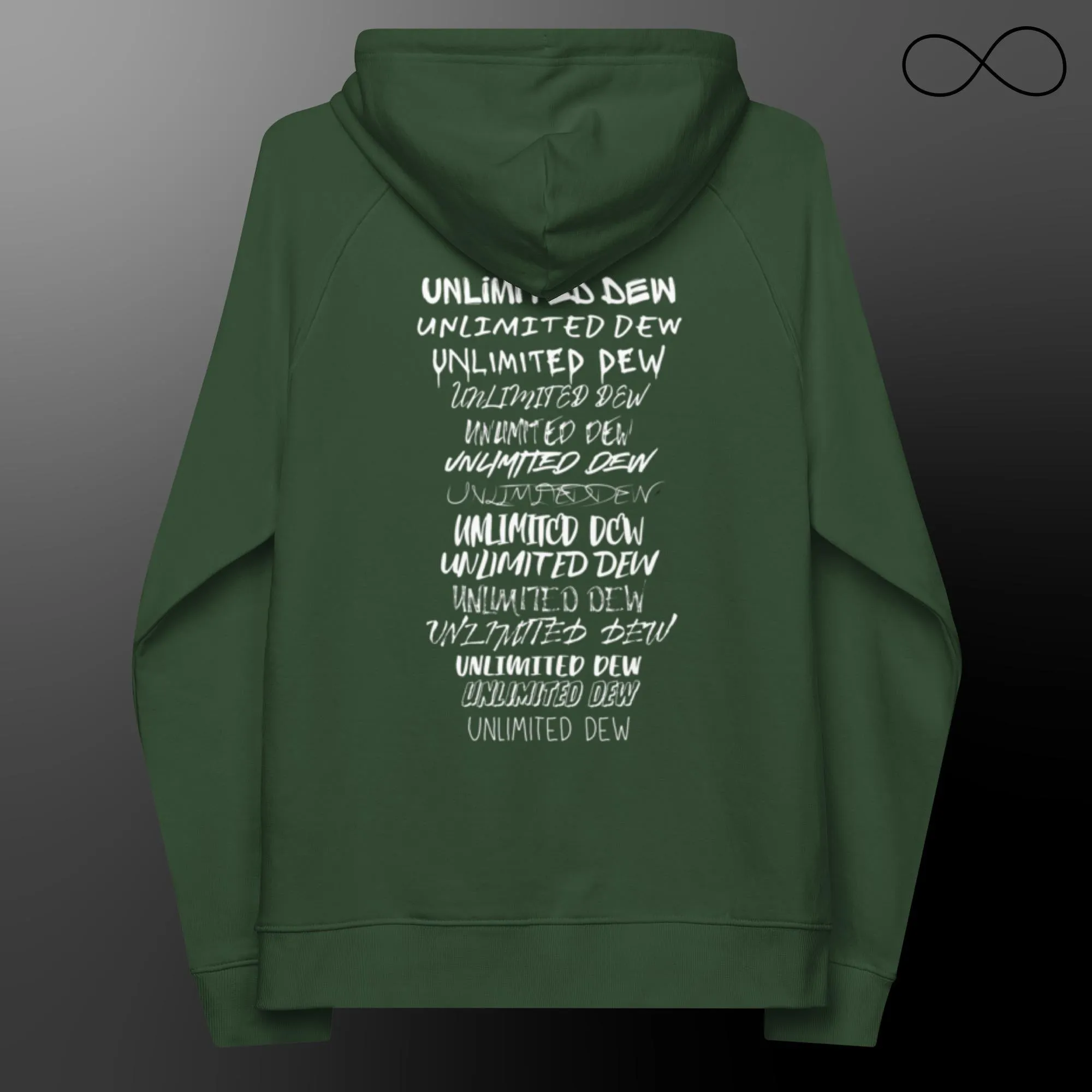 MULTIPLE FONTS (REG) Unisex Eco Raglan Hoodie