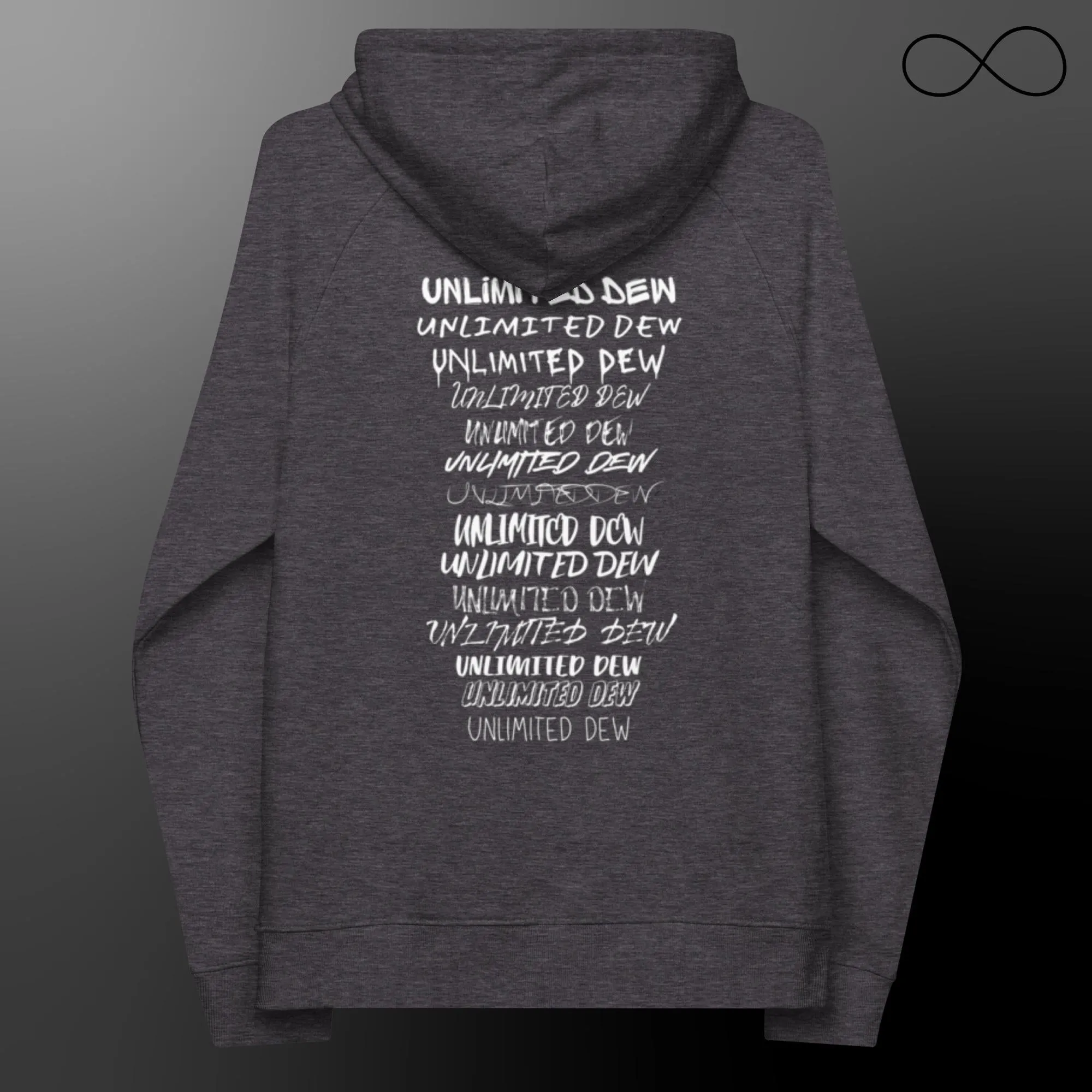 MULTIPLE FONTS (REG) Unisex Eco Raglan Hoodie