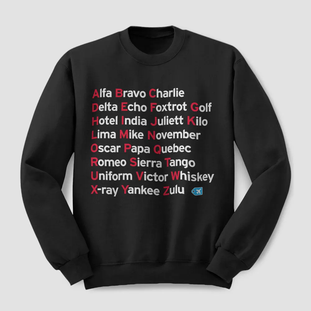 NATO Phonetic Alphabet - Sweatshirt