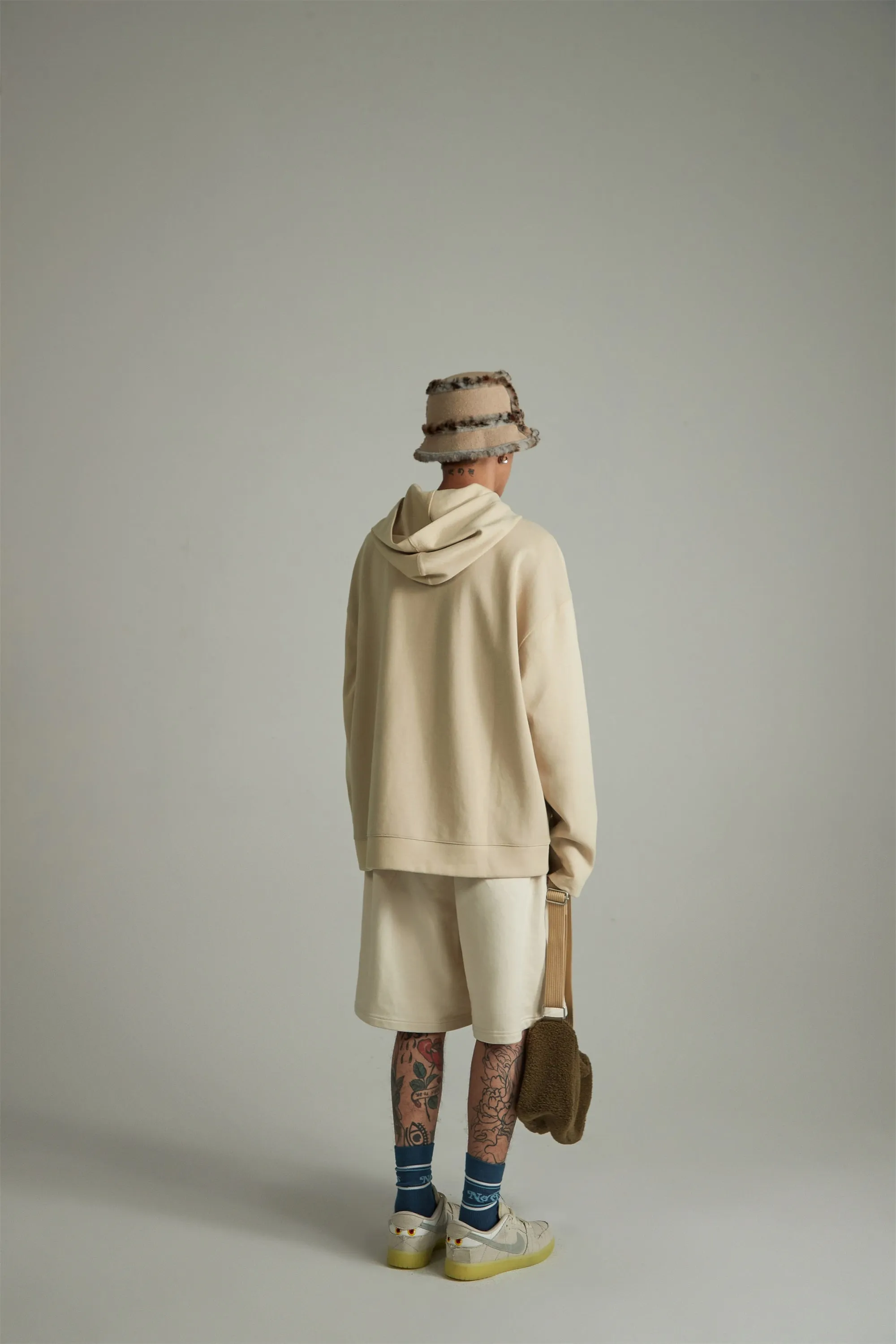 Neutral Long Sleeve Loose Fit Hoodie