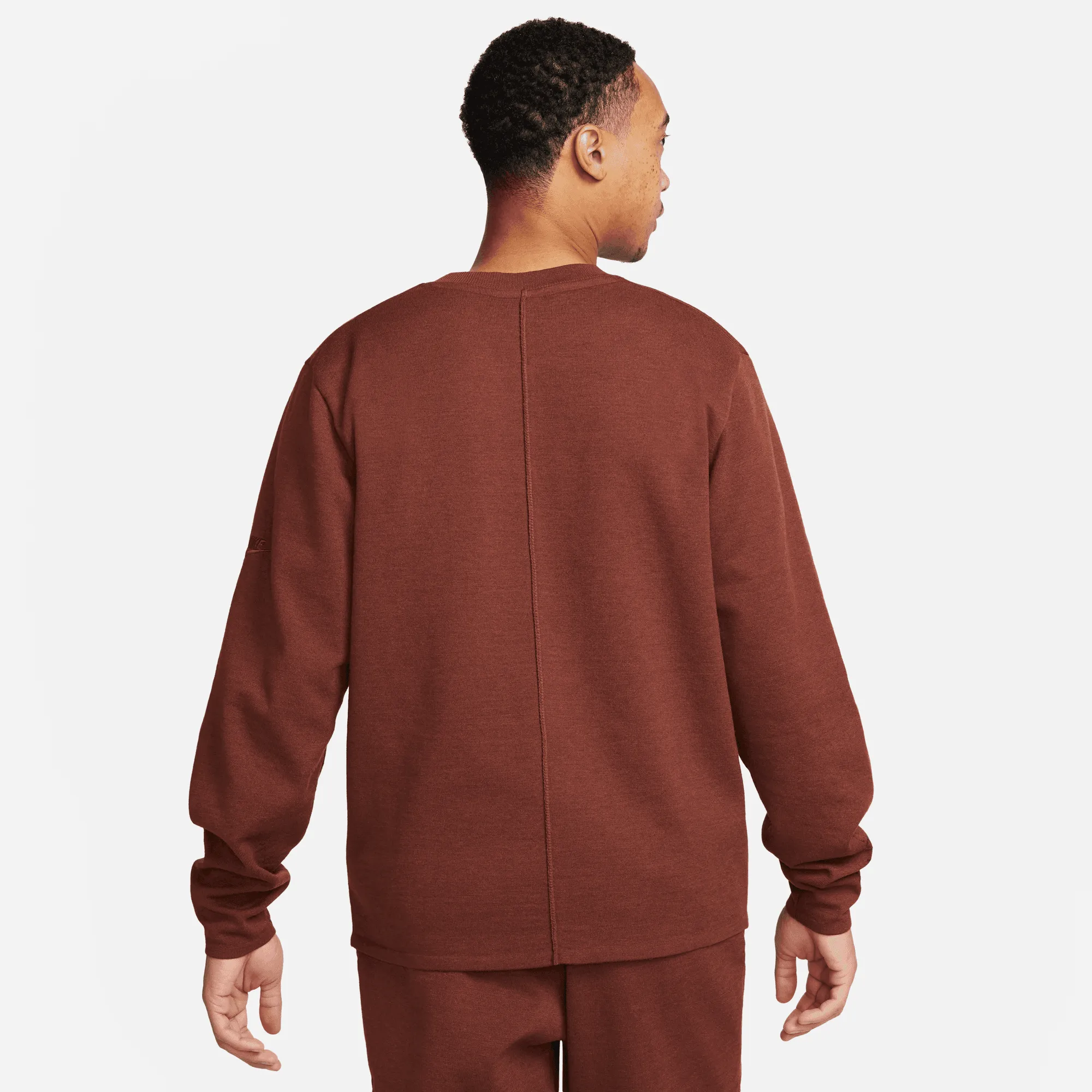 Nike Sportswear Therma-FIT ADV Tech Pack Men's Engineered Brown Tech Fleece Crew