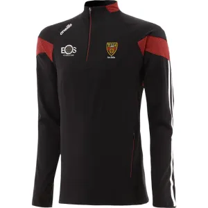 O’Neills Mens Down GAA Rockway Brushed ½ Zip Top Black/Red/White