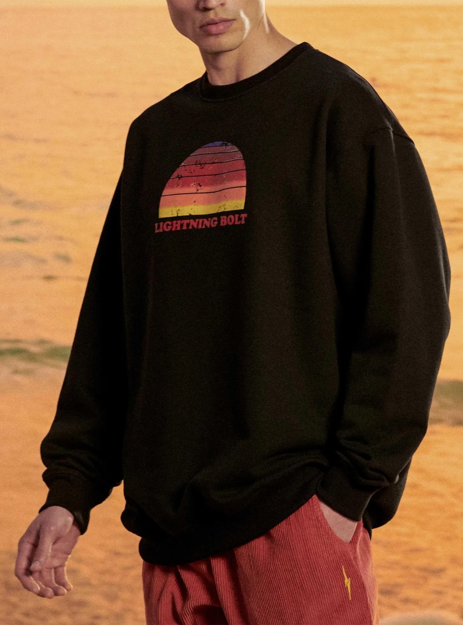 OVERSIZE SWEATSHIRT WITH FRONT PRINT