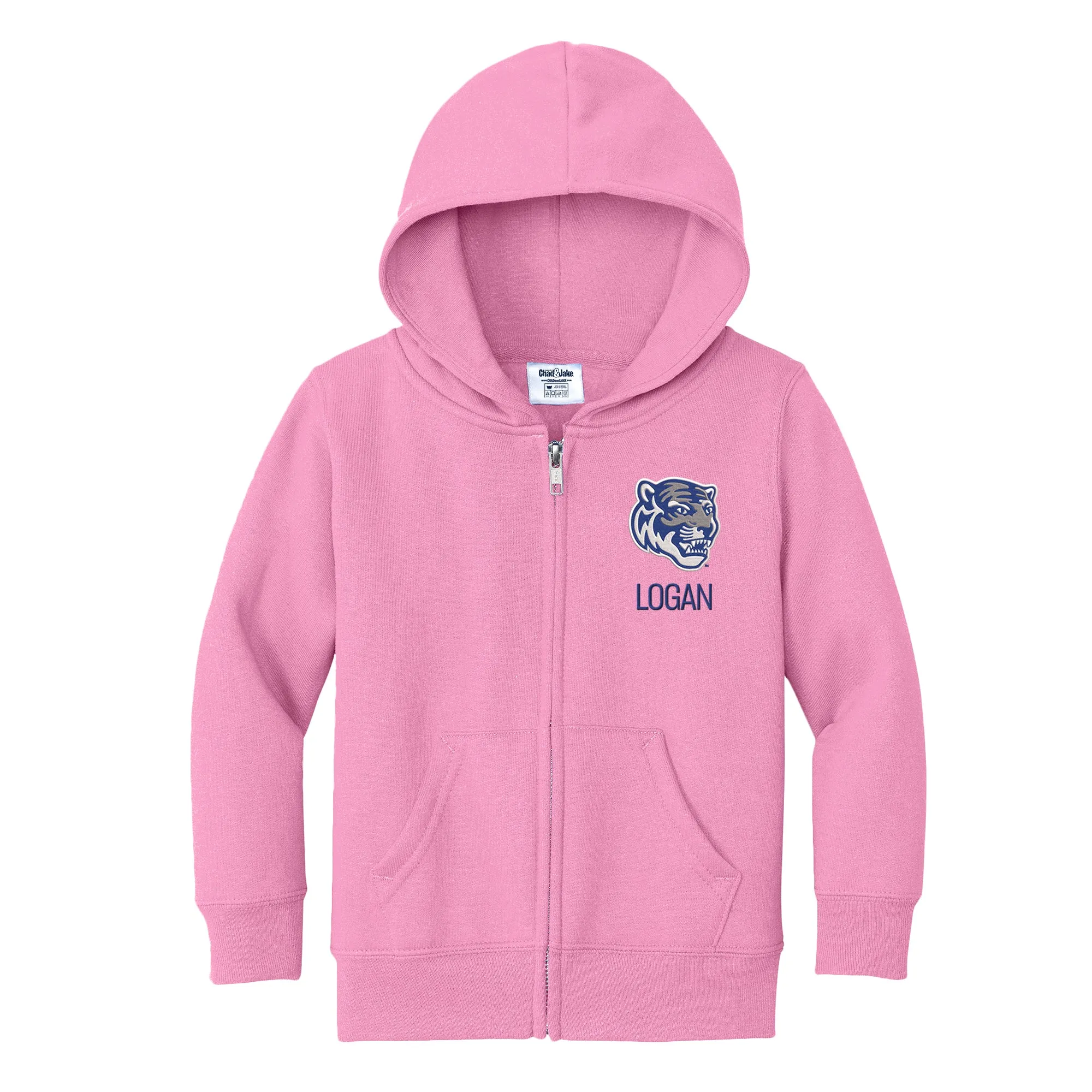 Personalized Memphis Tigers Tiger Head Toddler Full-Zip Sweatshirt