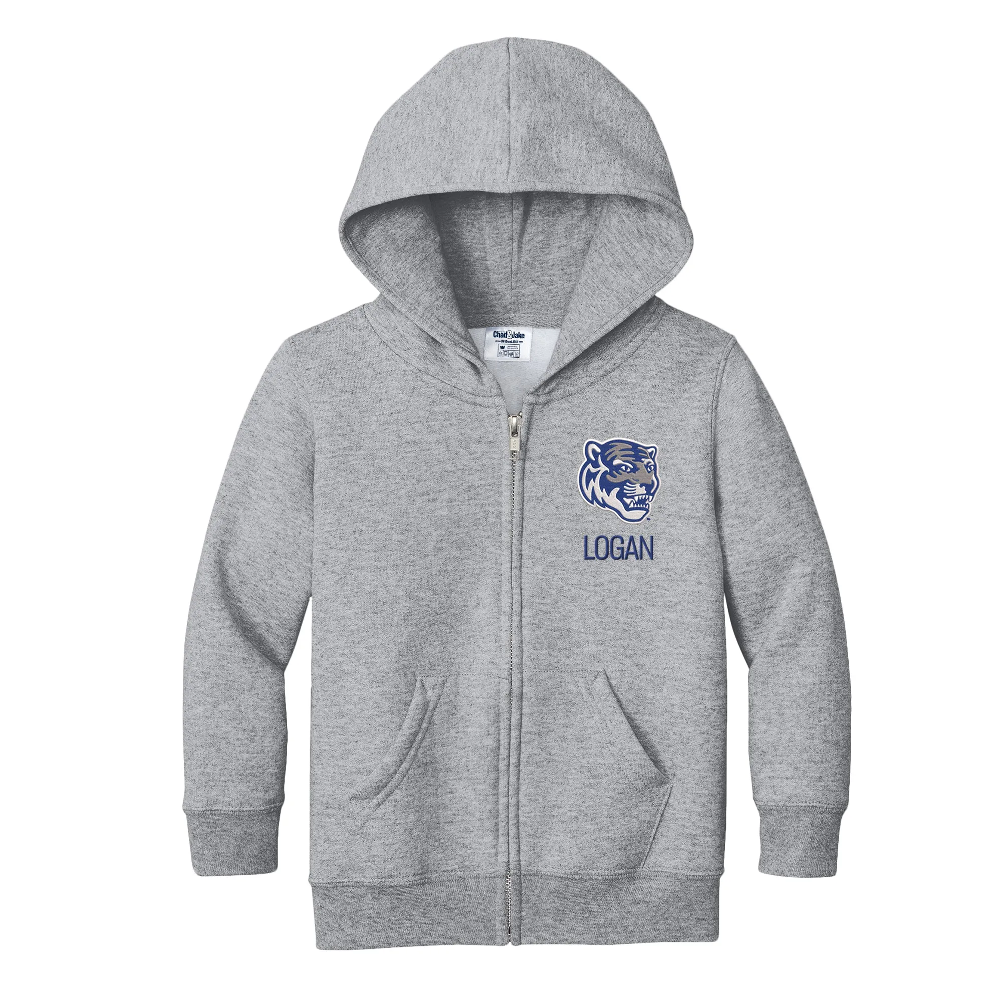 Personalized Memphis Tigers Tiger Head Toddler Full-Zip Sweatshirt