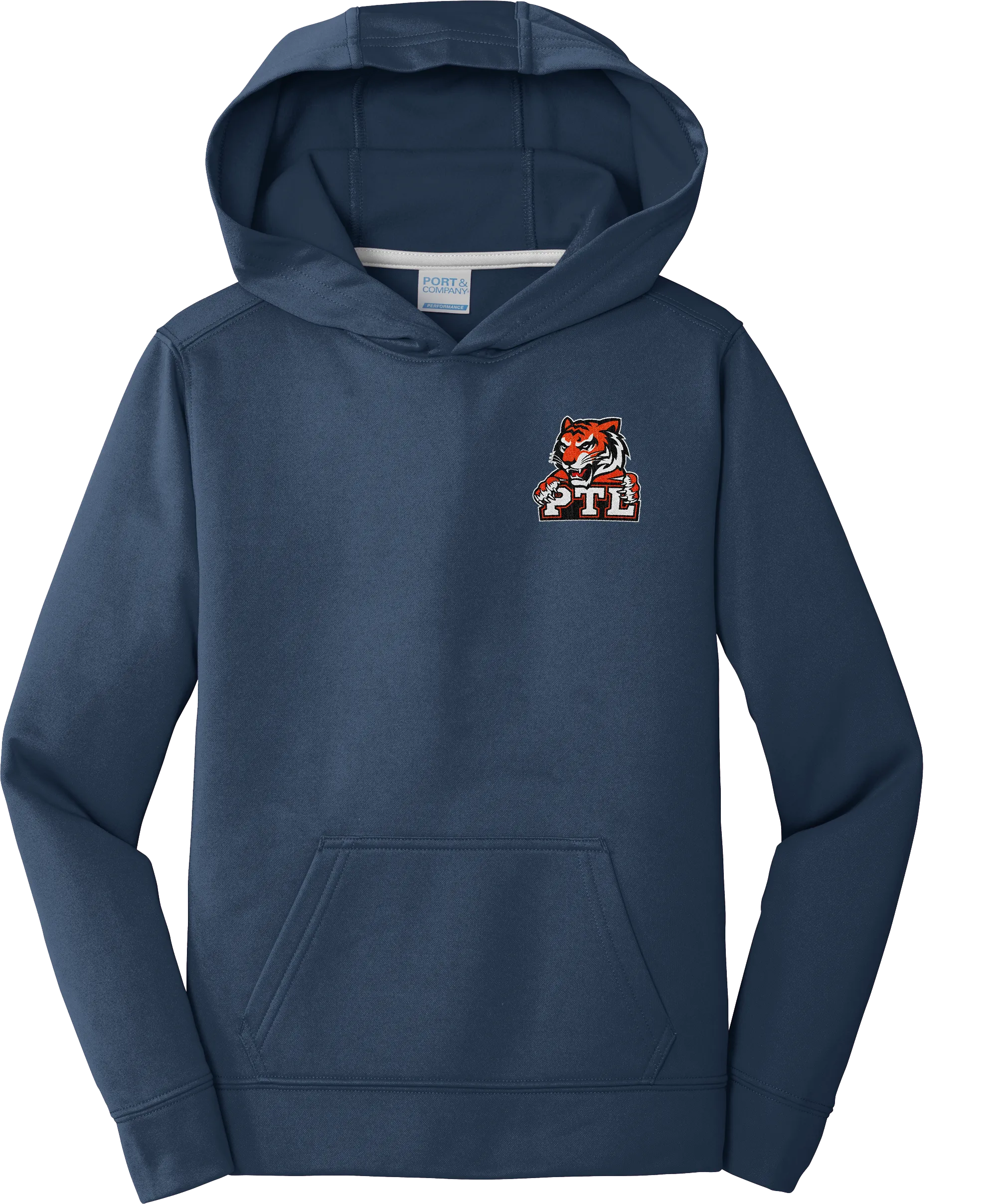 Princeton Tiger Lilies Youth Performance Fleece Pullover Hooded Sweatshirt