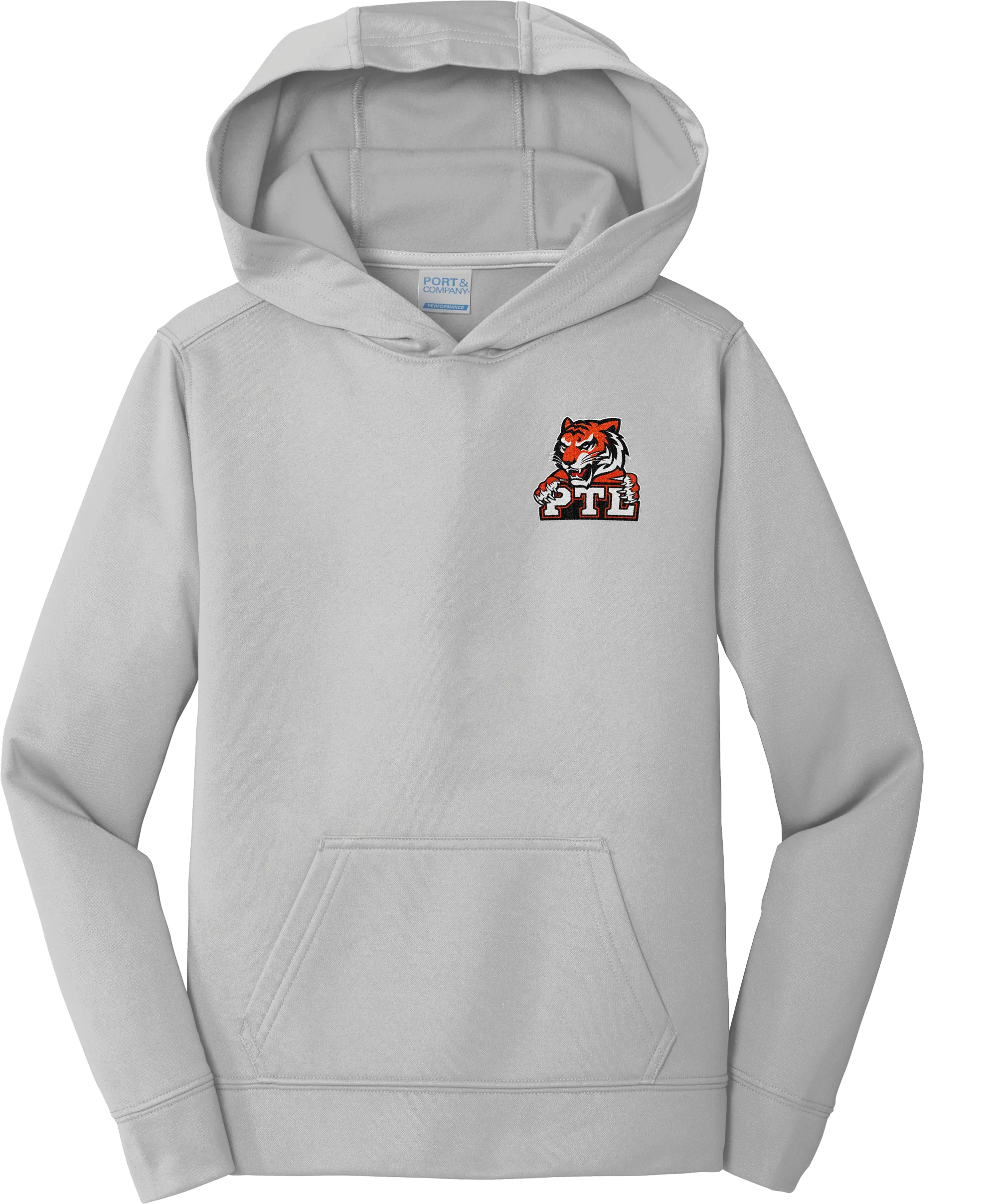 Princeton Tiger Lilies Youth Performance Fleece Pullover Hooded Sweatshirt