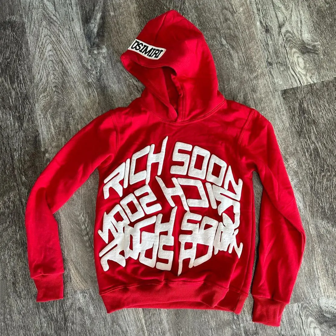 Rich Soon Print Long Sleeve Hoodies