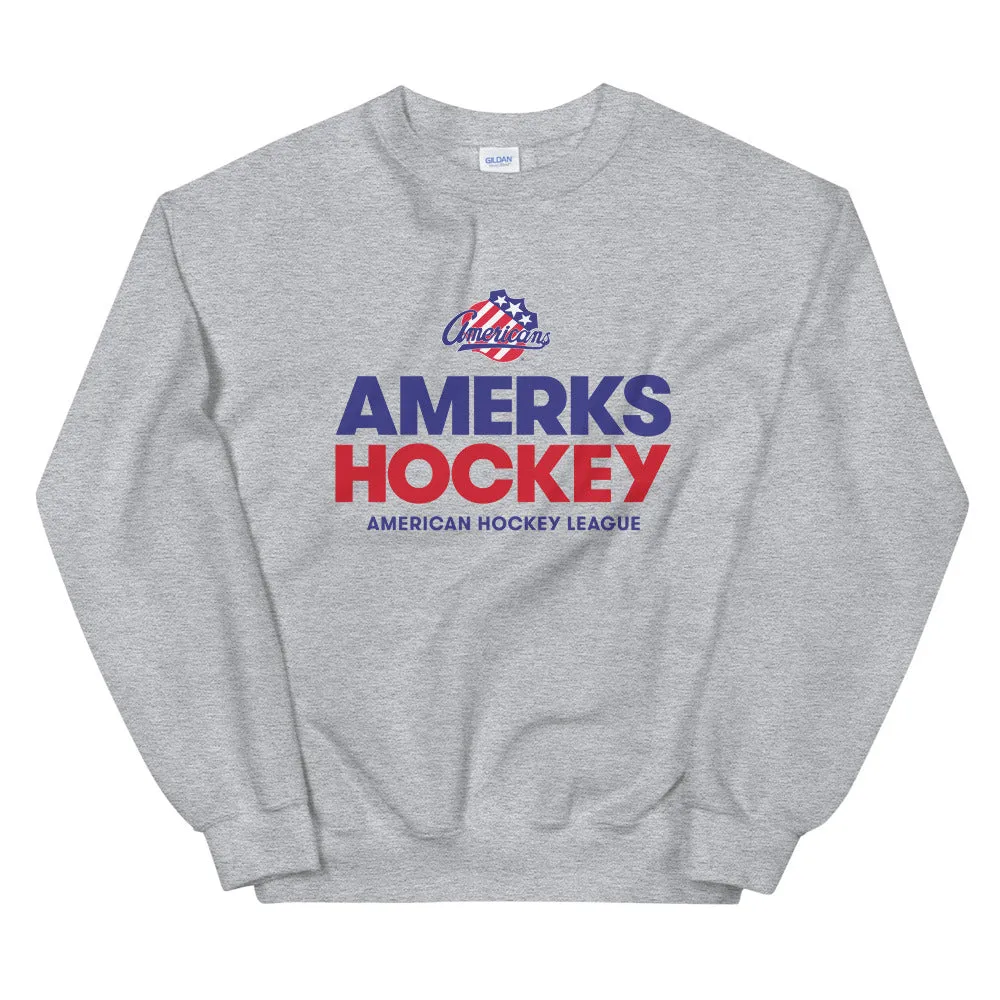 Rochester Americans Hockey Adult Crewneck Sweatshirt