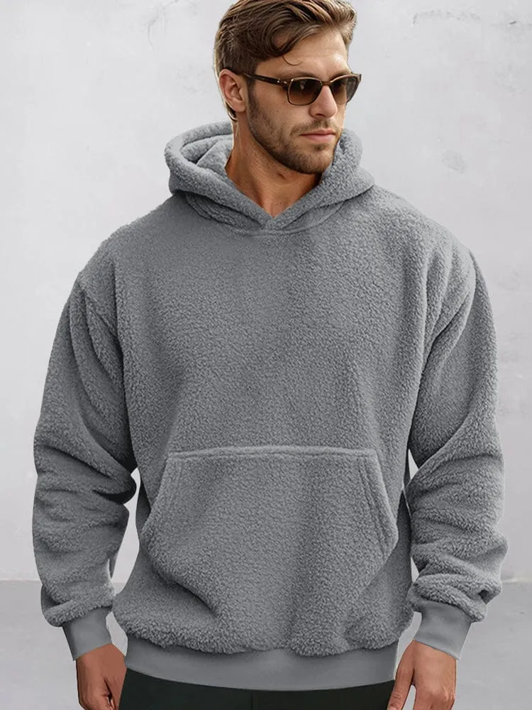 Soft Reversible Plush Hoodie