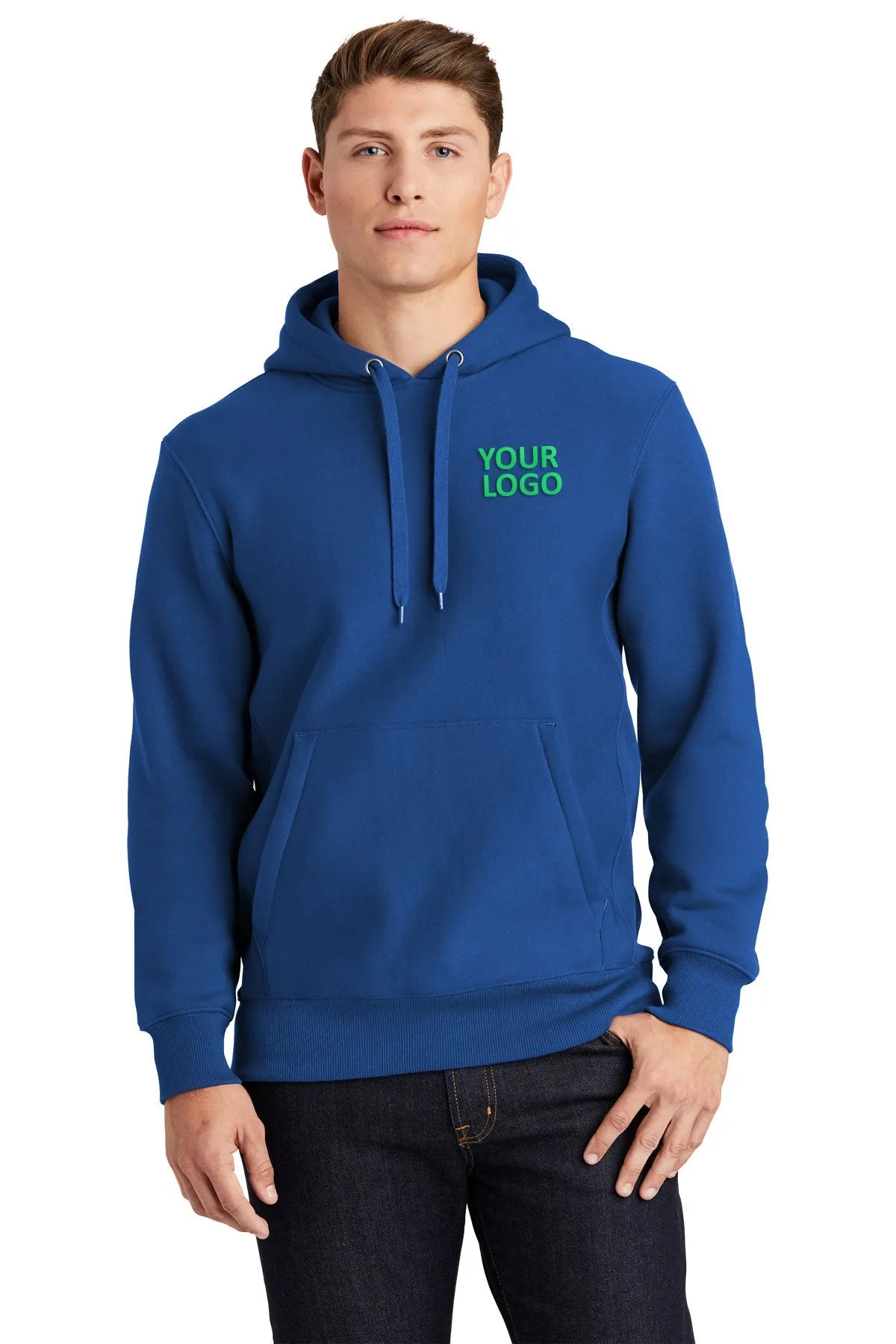 Sport-Tek Super Heavyweight Pullover Custom Hooded Sweatshirts, Royal