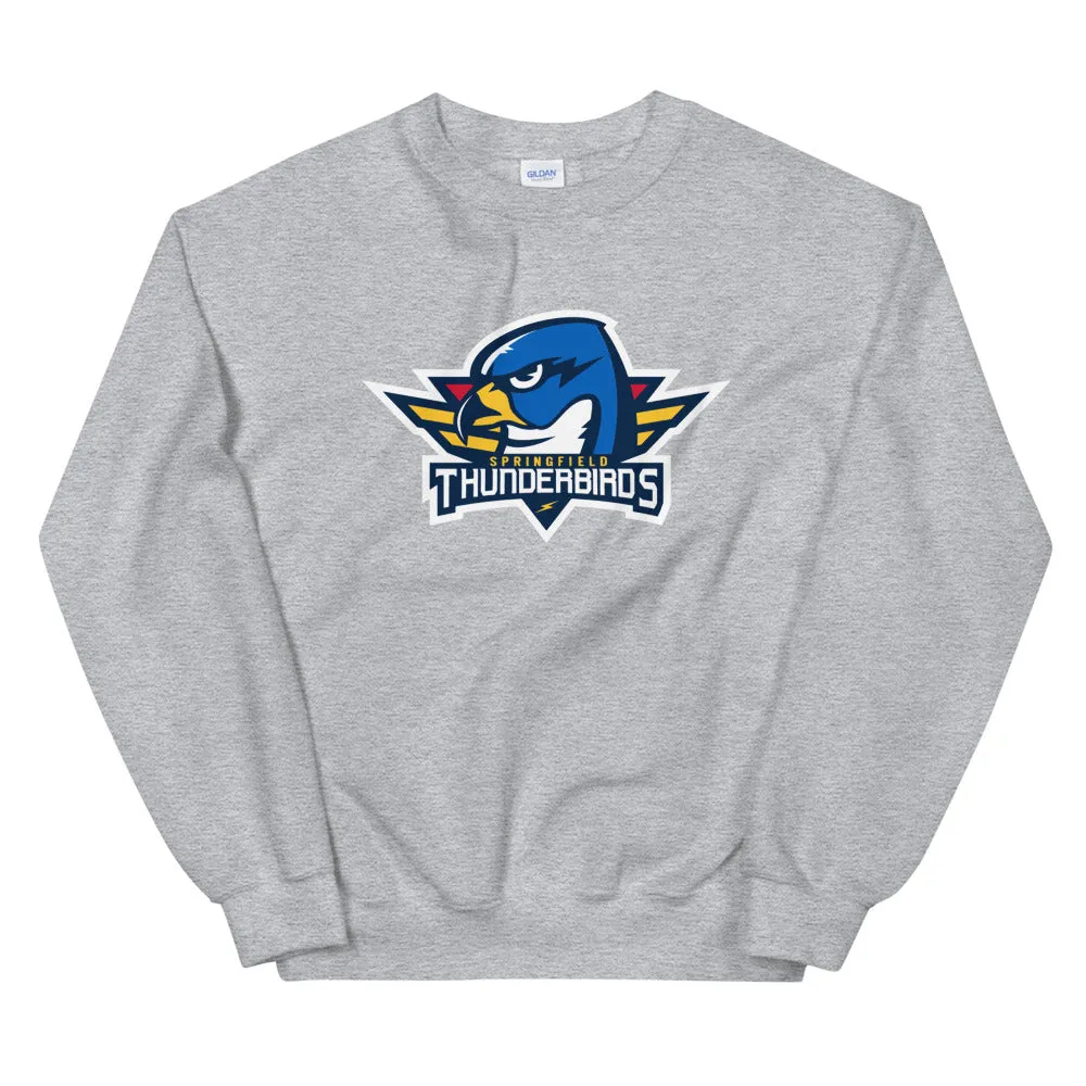 Springfield Thunderbirds Adult Primary Logo Crewneck Sweatshirt