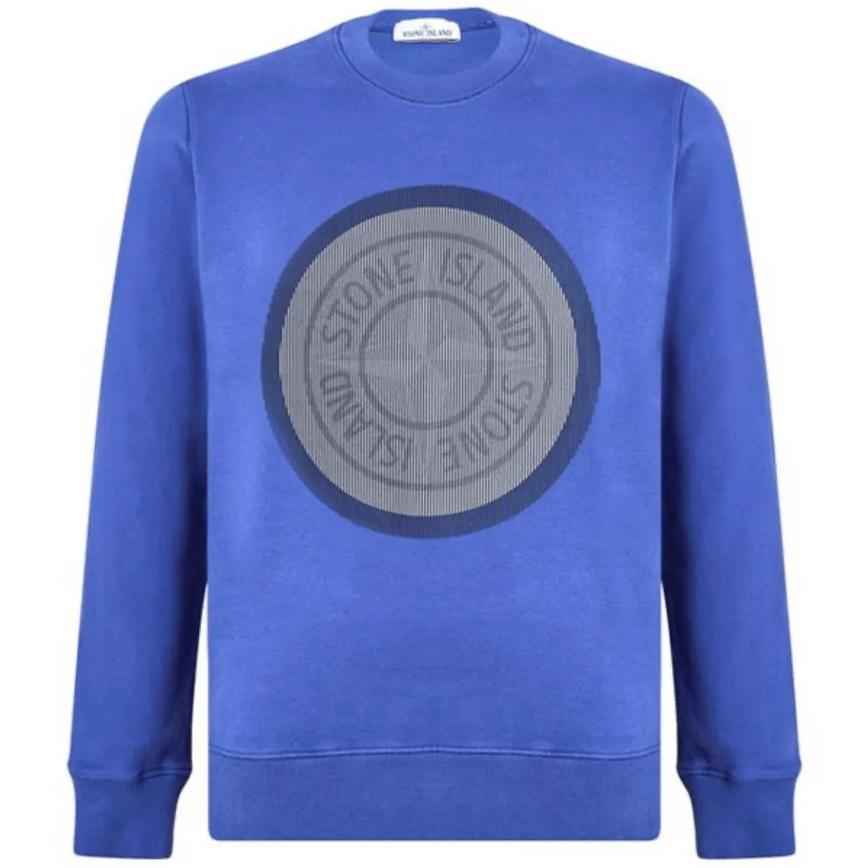 Stone Island Blue Large Logo Sweatshirt