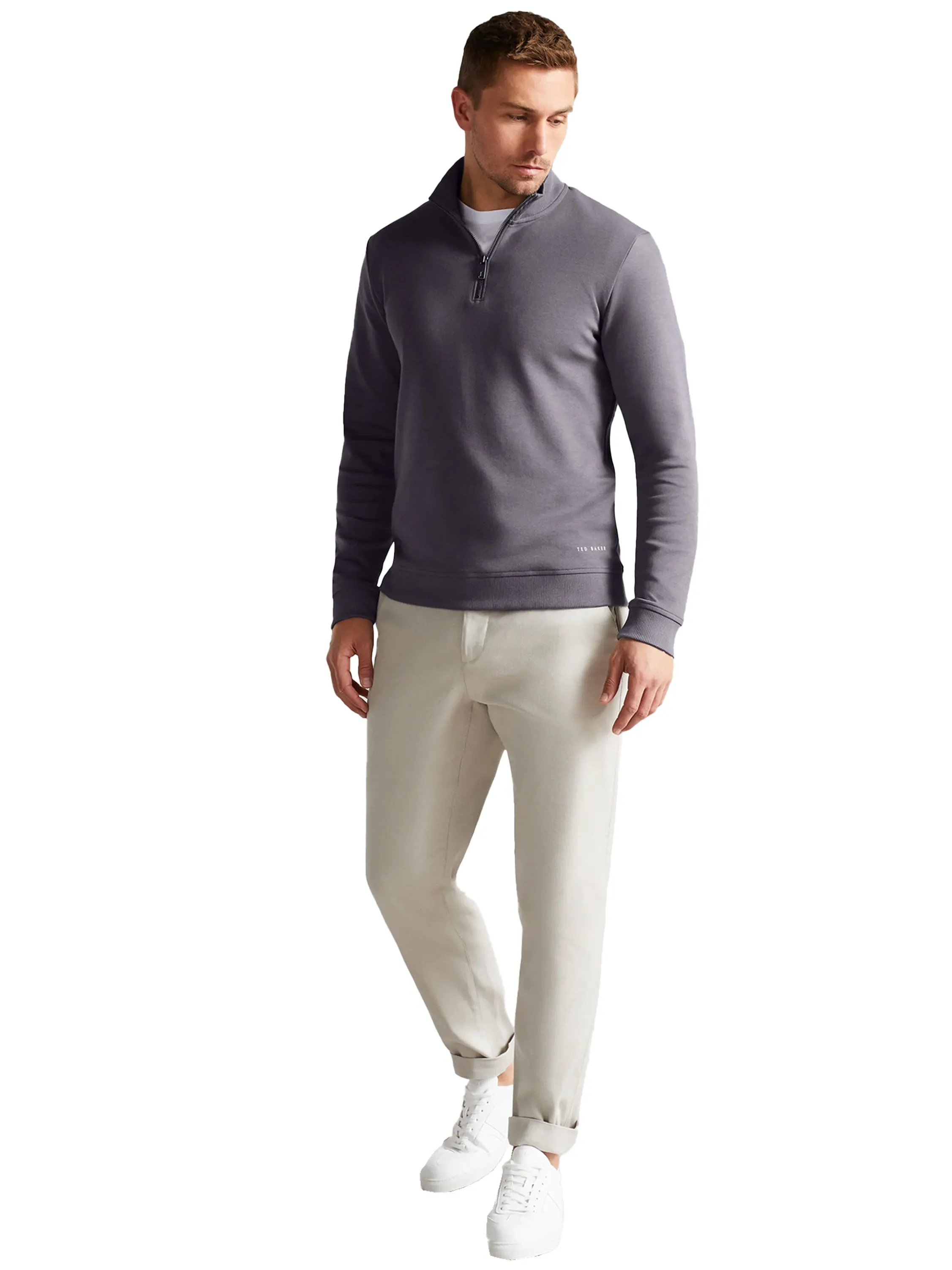 Ted Baker | Mens Half Zip Funnel Neck Sweat - Antram