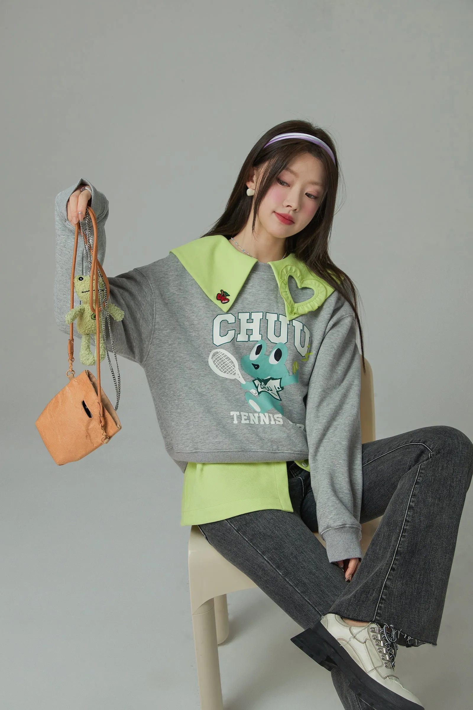 Tennis Frog Loose Fit Sweatshirt