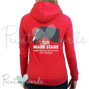 The Mare Stare Funny Equestrian Hoodie