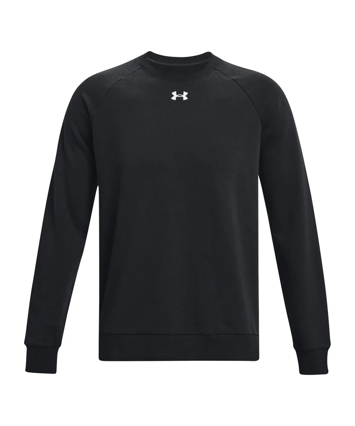 UA Rival fleece crew | Black/White