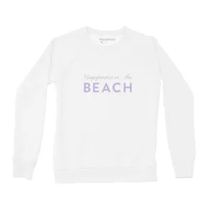 Women's Beach Bold Crew Sweatshirt, White