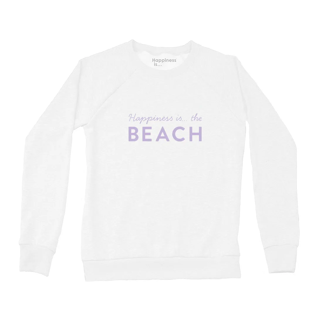 Women's Beach Bold Crew Sweatshirt, White