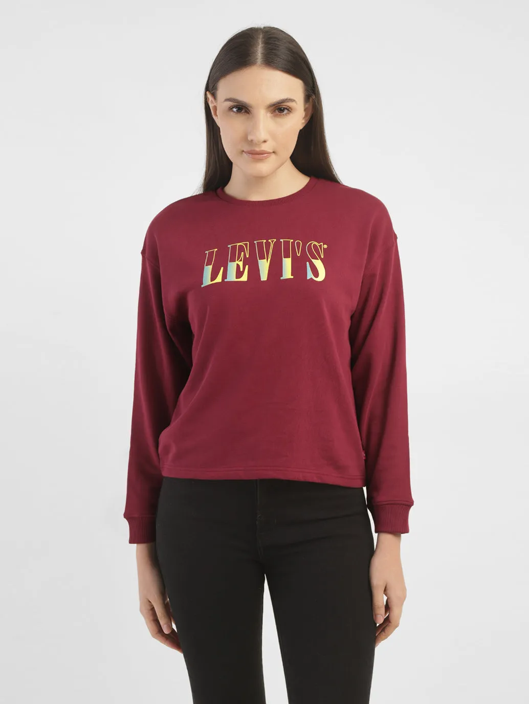 Women's Conversational Crew Neck Sweatshirt