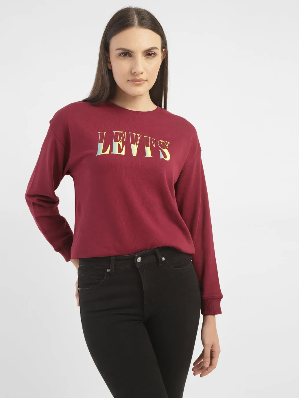 Women's Conversational Crew Neck Sweatshirt