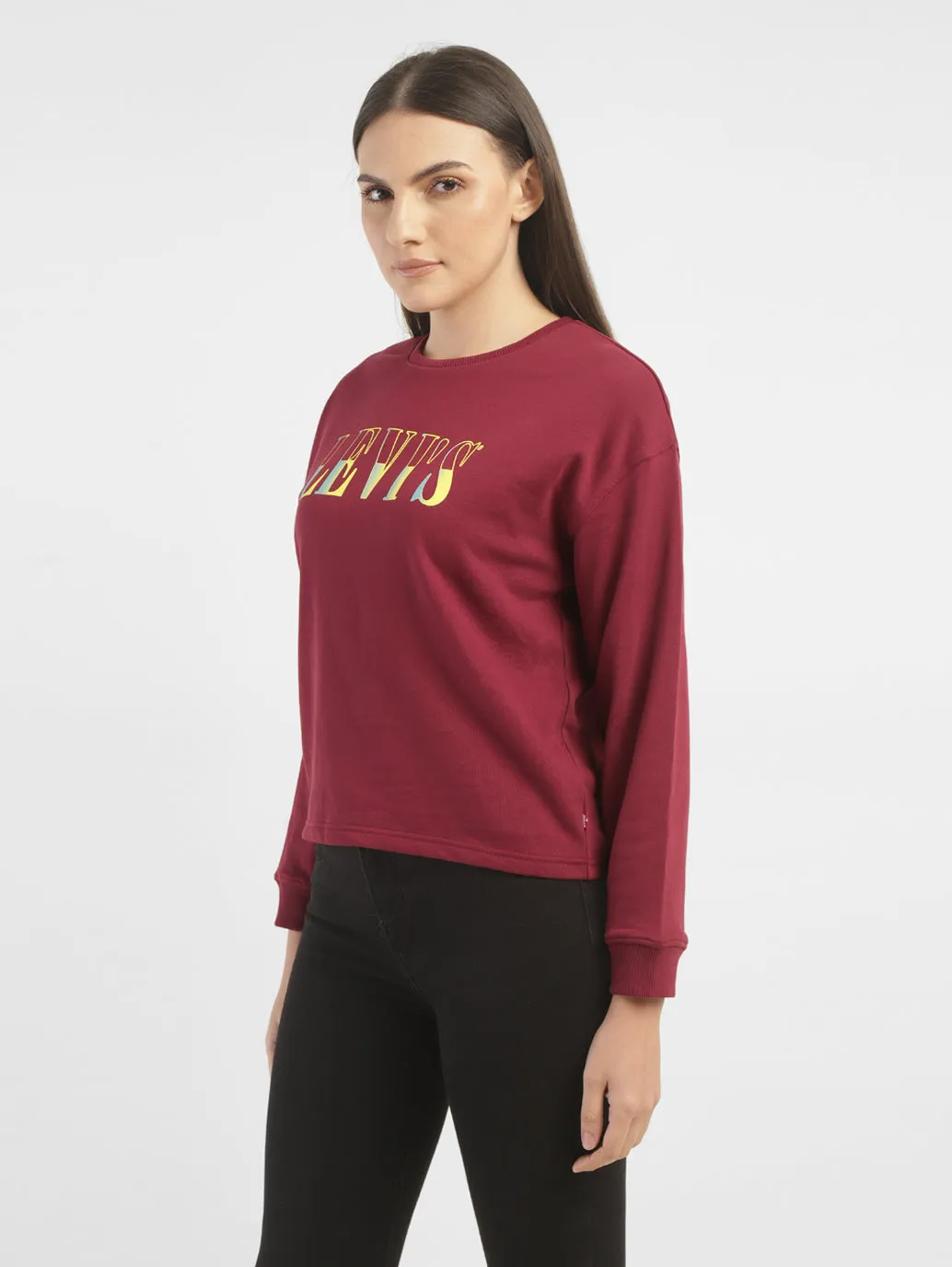 Women's Conversational Crew Neck Sweatshirt