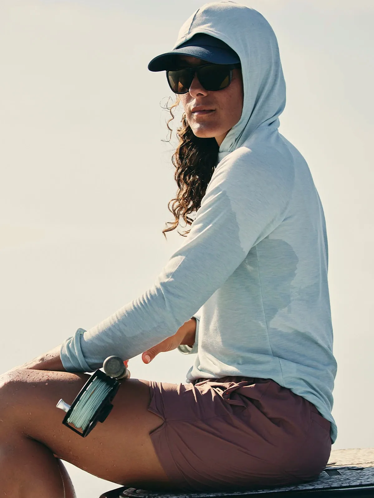 Women's Elevate Hoodie - Heather Tide Pool